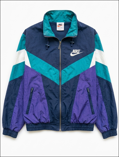 Chaqueta Nike de chándal azul, añil y blanca